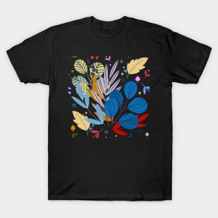 illustration of abstract colored flower T-Shirt